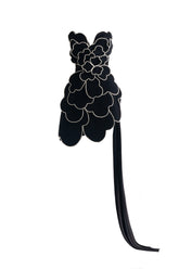 Piper Asymmetric Floral Velvet Maxi Dress