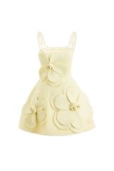 Anahi Fit and Flare Strappy Polyester Mini Dress