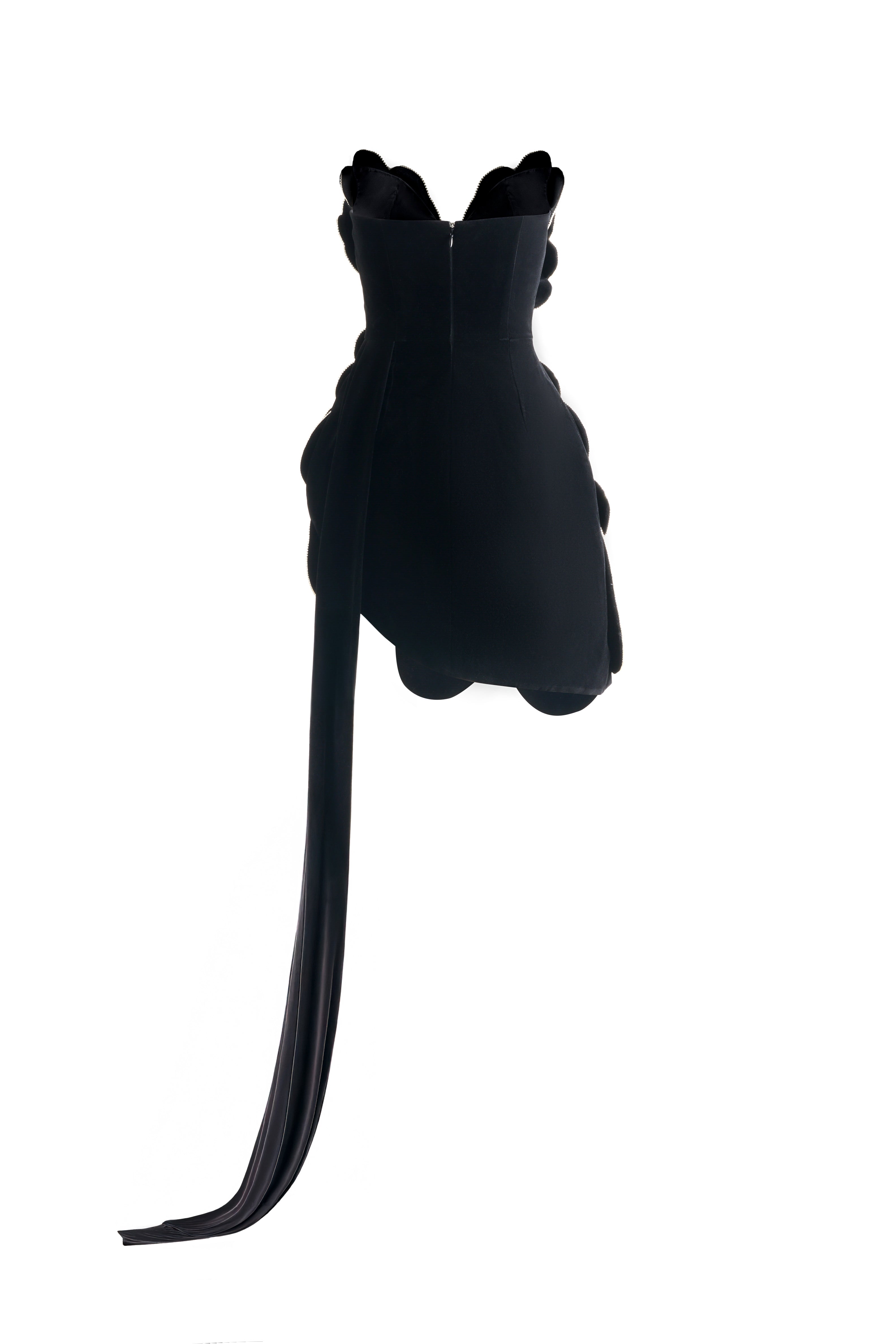 Piper Asymmetric Floral Velvet Maxi Dress