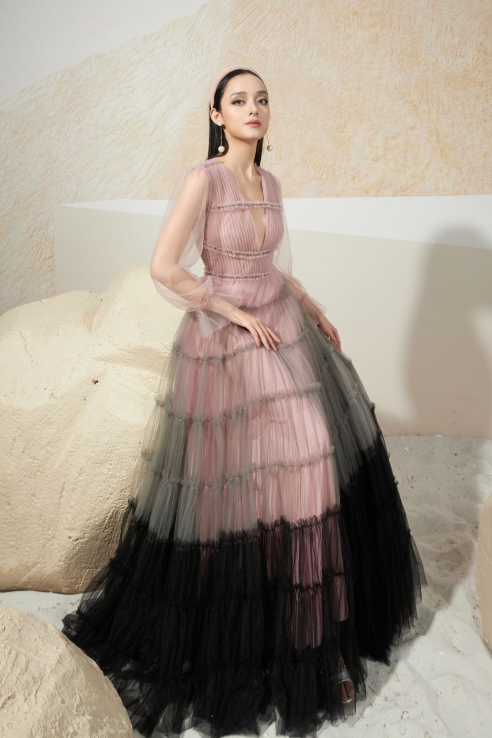 Applegate Deep V-Neck Dress