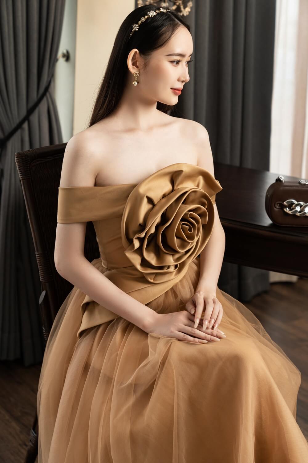 Blunt Off-Shoulder Dress