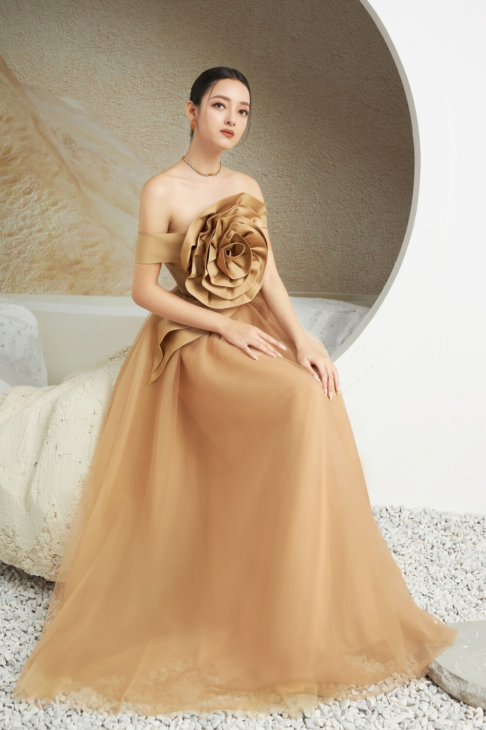 Blunt Off-Shoulder Dress