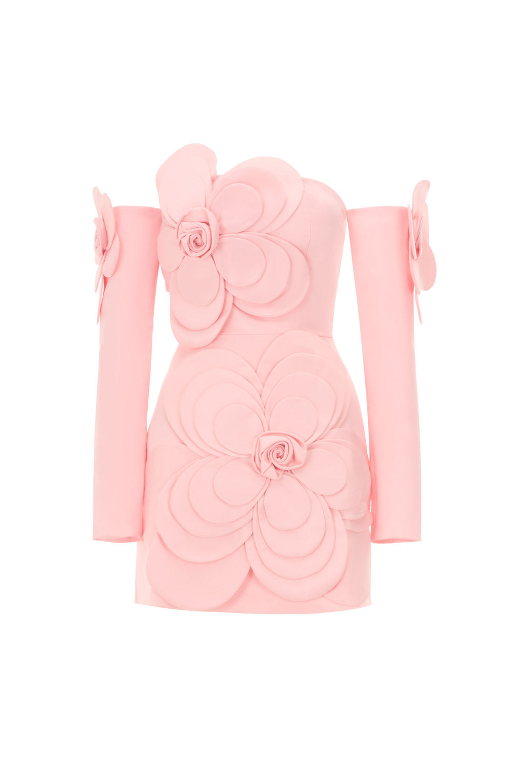 Amora A-line Cold Shoulder Sleeved Velvet Mini Dress