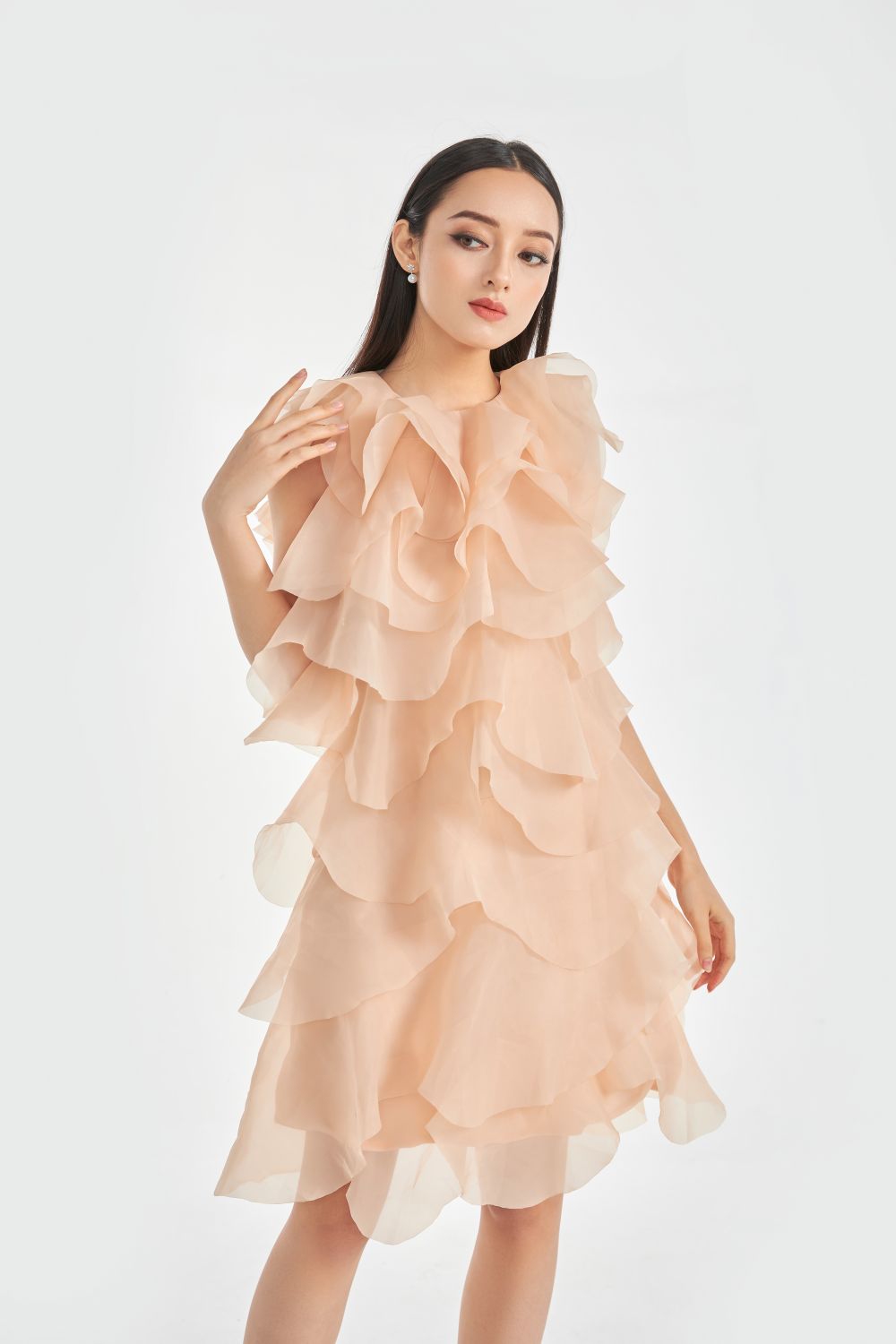 Hailey Ruffle Layers Dress