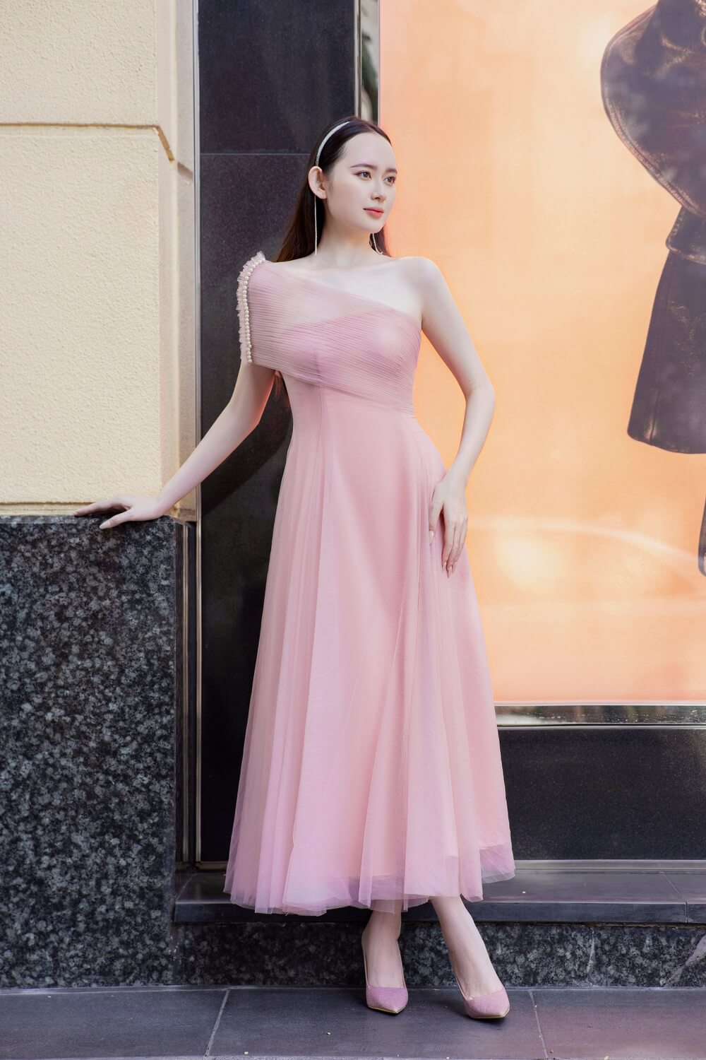 Turkel One Shoulder Dress